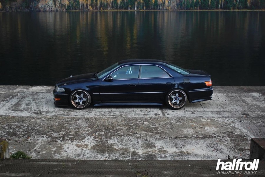 Toyota Mark II 100 диски Work Meister S1 3P R18 9.5J ET3 215/35 10.5J ET-1 225/35