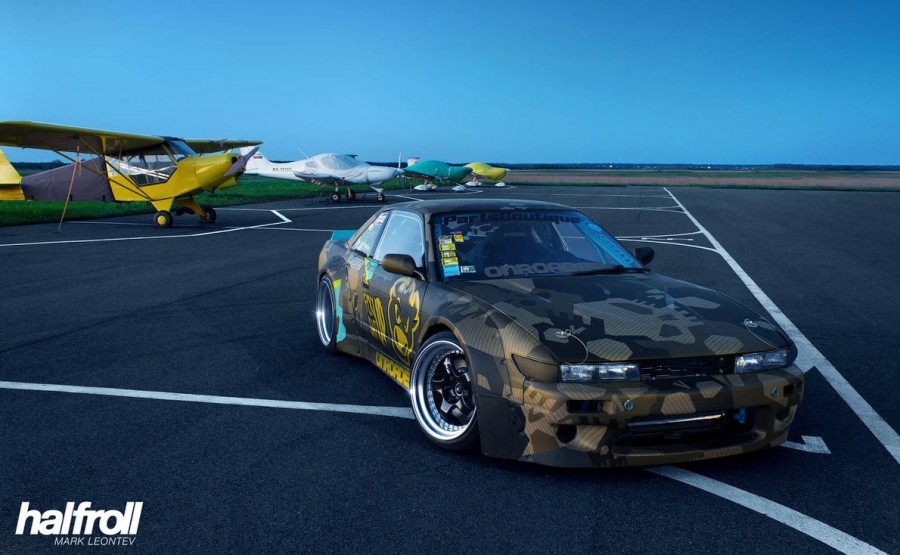 Nissan Silvia S13 диски Work Meister S1 3P R18 9.5J ET28 11J