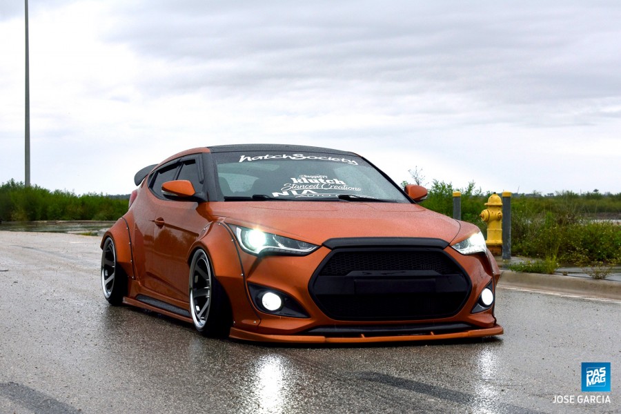 Hyundai Veloster 1 поколение диски Klutch Republik SLC2 R18 10.5J 245/35 Turbo 