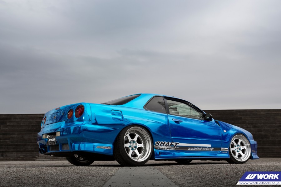 Nissan Skyline R34 диски Work Meister L1 R18