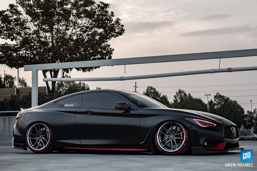 Infiniti Q60 CV37 диски Vertini RF1.5 R20 245/35 285/30 Red Sport 