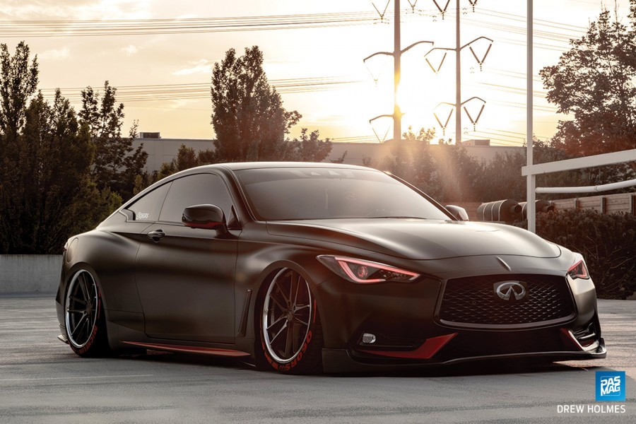 Infiniti Q60 CV37 диски Vertini RF1.5 R20 245/35 285/30 Red Sport 