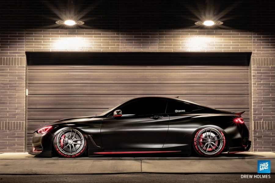 Infiniti Q60 CV37 диски Vertini RF1.5 R20 245/35 285/30 Red Sport 