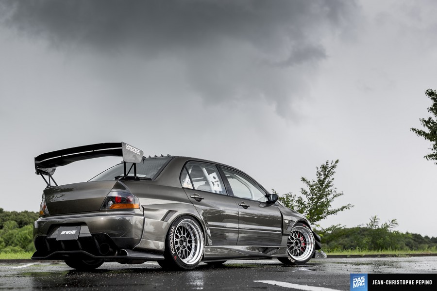 Mitsubishi Lancer Evolution VII диски Work Meister M1 3P R18 11J 255/40 CT9A 
