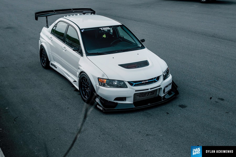 Mitsubishi Lancer Evolution IX диски Rays Volk Racing CE28N R18 10.5J ET18 295/30
