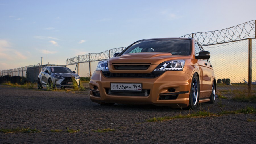 Honda CR-V диски Advan Yokohama Super Racing R18 8J ET38 225/50 9J ET45 245/45