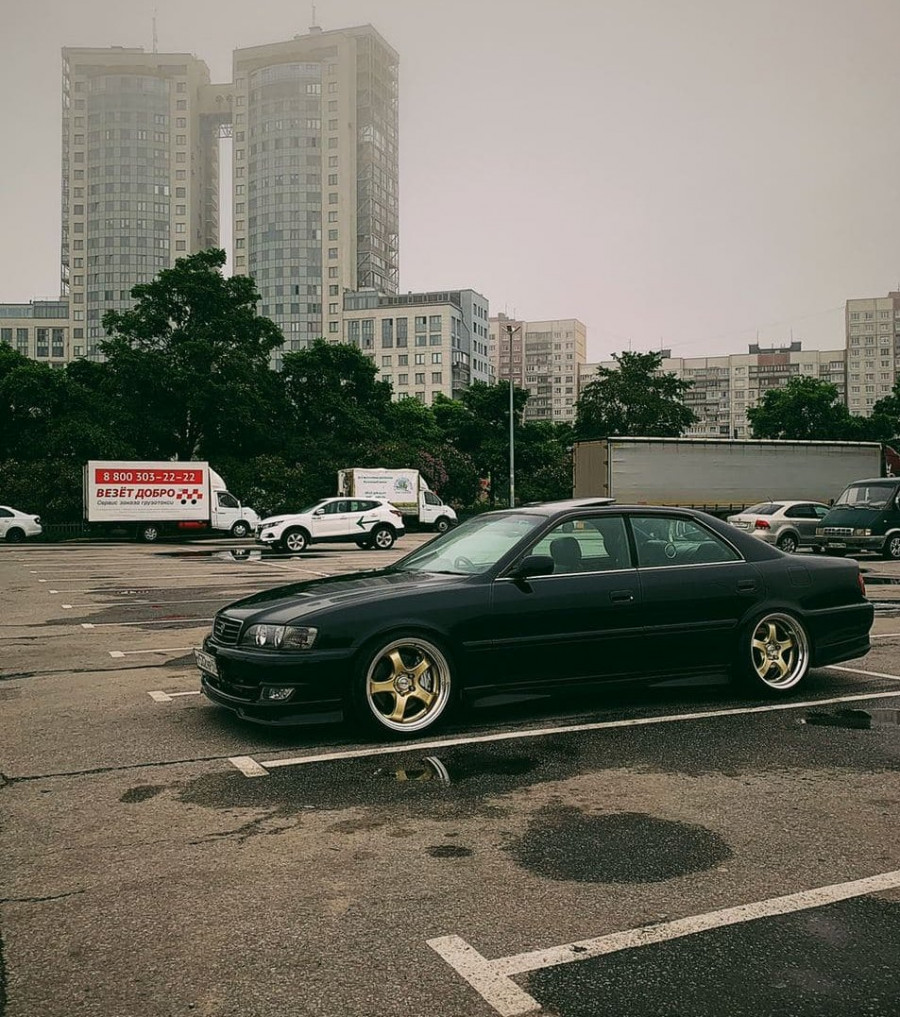 Toyota Chaser 100 диски Work Meister S1 2P R18 9.5J ET15 215/40 10J ET20 235/45 ZX100 TourerV 