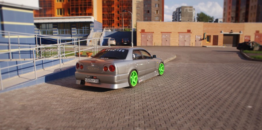 Nissan Skyline R34 диски M2 Hanbai DT-05 R18 9J ET20 225/40 10J ET30 245/40