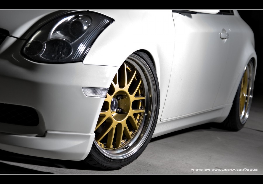 Infiniti G35 Coupe V35 диски SSR Professor MS1 R19 9.5J ET25 245/35 10.5J ET18 275/35
