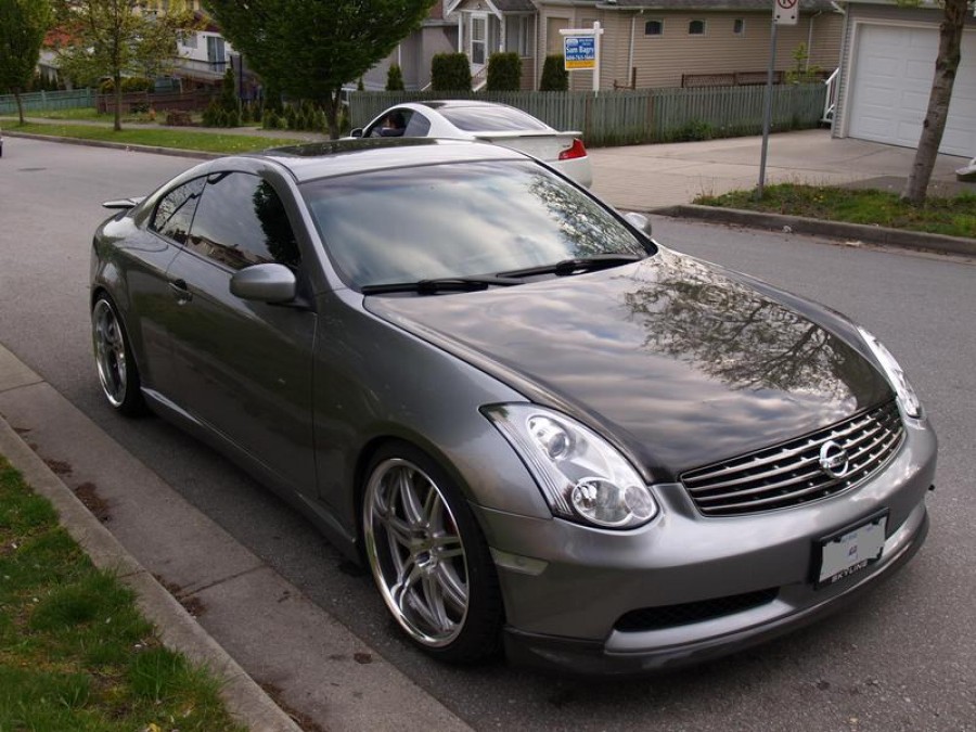 Infiniti G35 Coupe V35 диски Work Varianza T1S R20 9.5J ET15 245/35 11J ET25 275/30