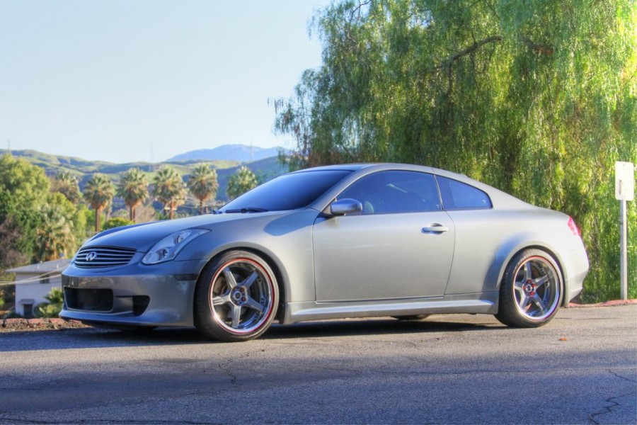 Infiniti G35 Coupe V35 диски Rays Volk Racing GT-S R19 9.5J ET17 245/40 10.5J ET18 275/35