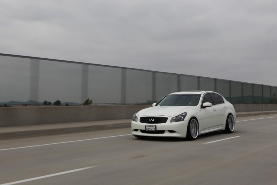 Infiniti G35 Sedan V36 диски Rays Volk Racing GT-F R19 9.5J ET17 225/40 10.5J ET24 245/40