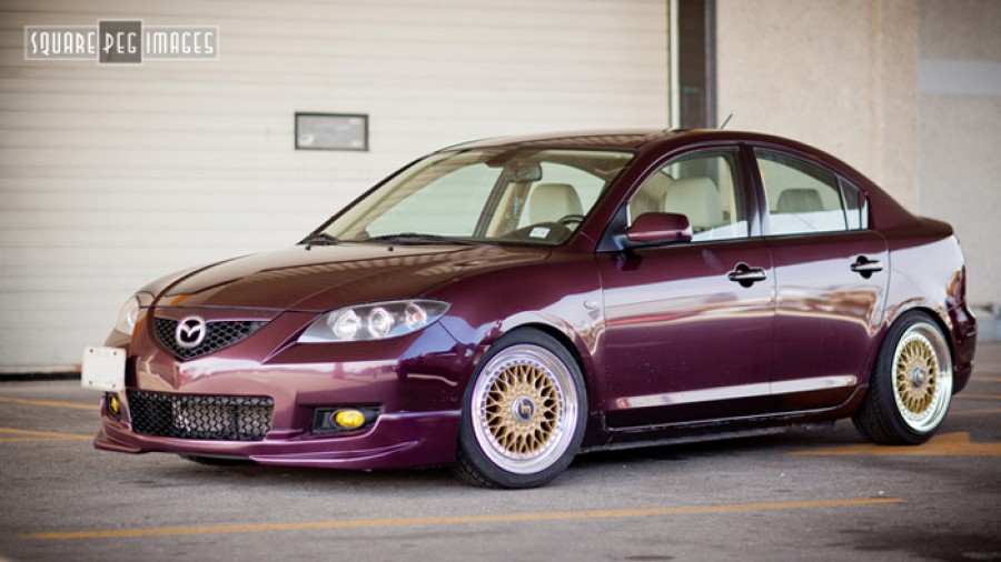 Mazda 3 1 поколение диски BBS RS R17 8J ET30 9J ET35