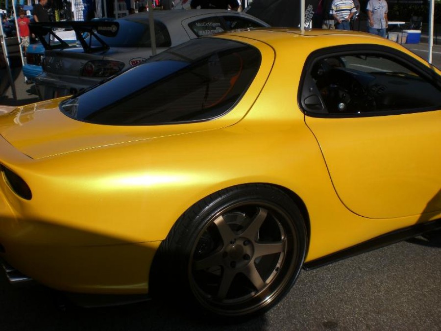 Mazda RX-7 FD диски Rays Volk Racing TE37 R18 9.5J ET22 255/35 R19 10.5J 285/30