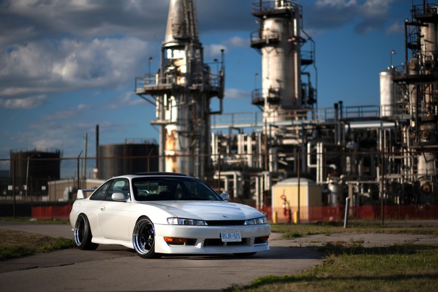 Nissan Silvia S14 диски Work Meister S1 3P R18 9.5J ET-1 10.5J