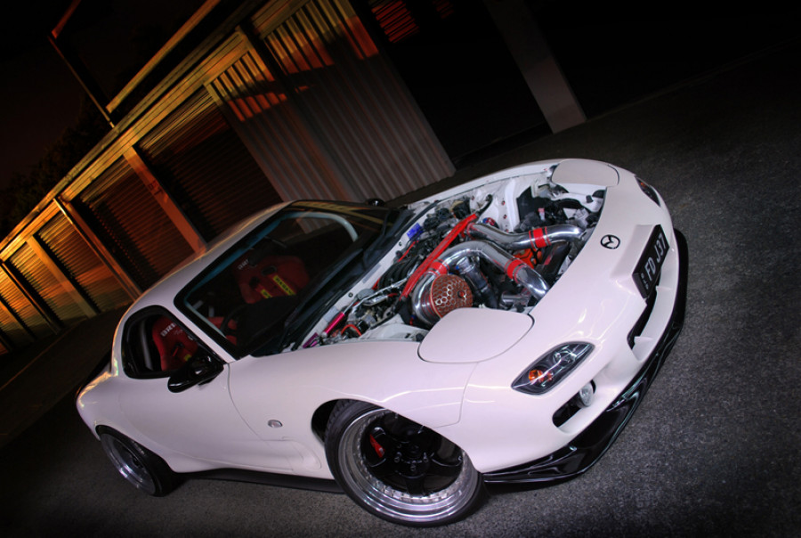Mazda RX-7 FD диски Work Meister S1 3P R18 9.5J ET7 235/40 11.5J ET16 265/35