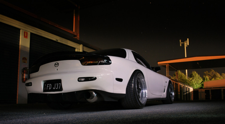 Mazda RX-7 FD диски Work Meister S1 3P R18 9.5J ET7 235/40 11.5J ET16 265/35
