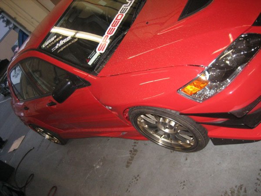 Mitsubishi Lancer Evolution IX диски Rays Volk Racing SE37K R18 10.5J ET15 265/35