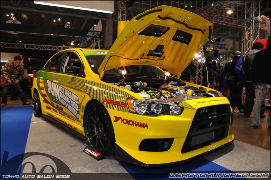 Mitsubishi Lancer Evolution X диски Advan Yokohama RZ R19 10J ET35 265/30