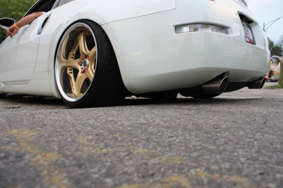 Nissan 350Z диски Rays Volk Racing GT-S R19 9.5J ET14 235/35 10.5J ET18 245/35